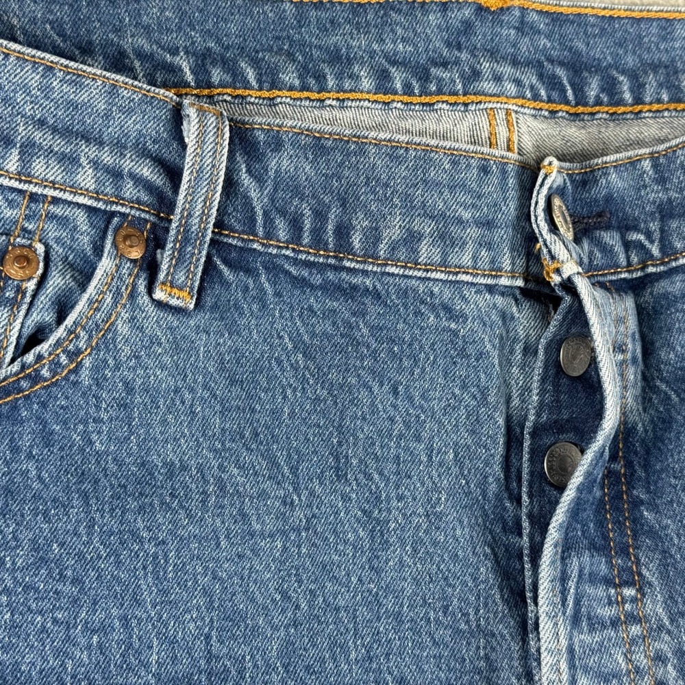 Levis Womens Jeans 20W (42x26) Premium 501 Button Fly Big E - Picture 10 of 15